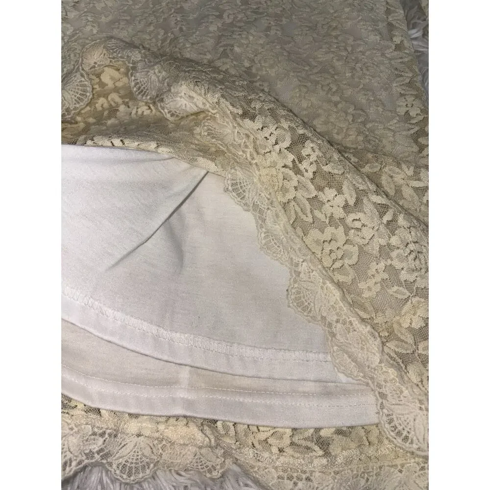 April Girl 150 Lace Ivory 3/4 Sleeved Dress. Delicate, Feminine, So Pretty.